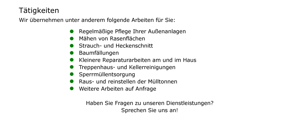 Hausmeisterservice Weber - Werl - Gartenarbeiten, Reparaturen am und im Haus, Entrümpellungen, Winterdienst