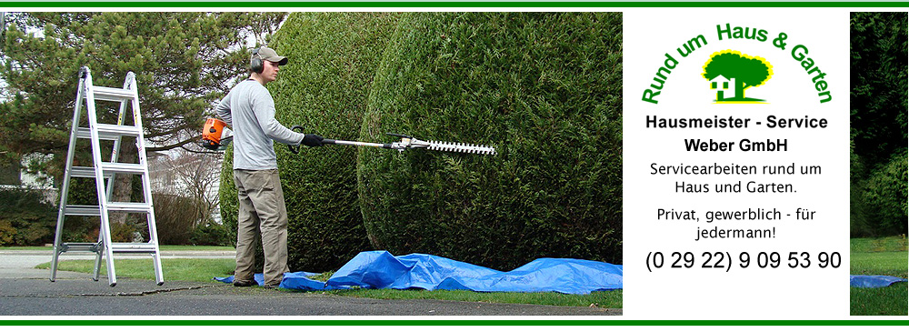 Hausmeisterservice Weber - Werl - (0 29 22) 48 37